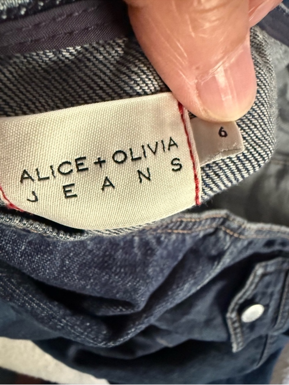 alice + olivia JUANA HIGH LOW DENIM DRESS - Picture 6 of 11